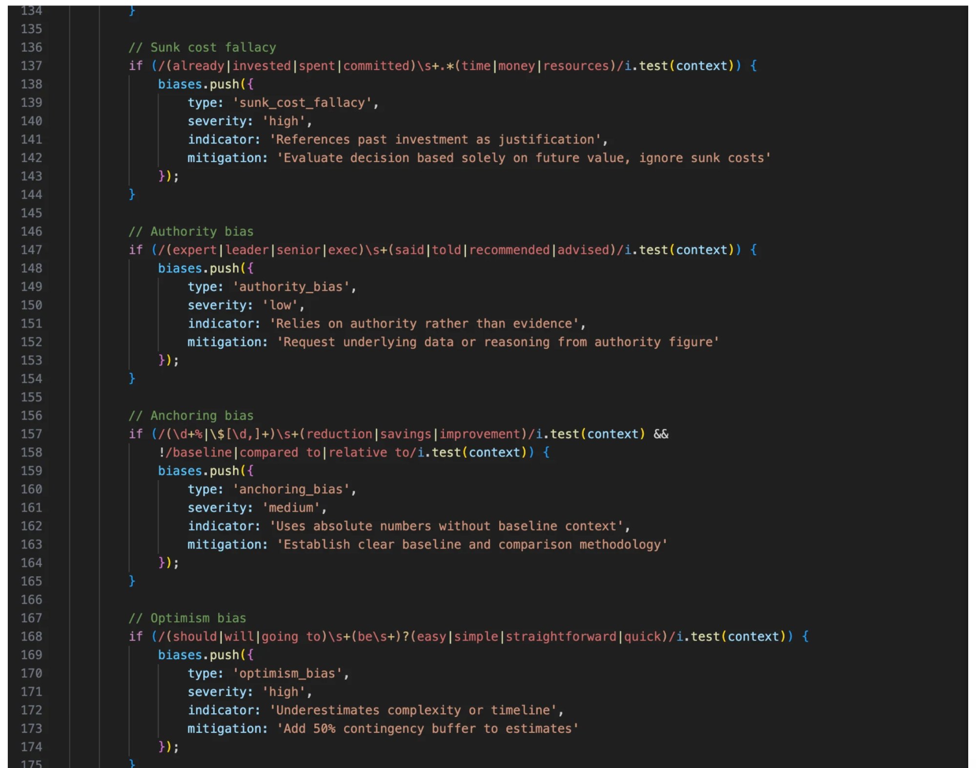 Production code overview
