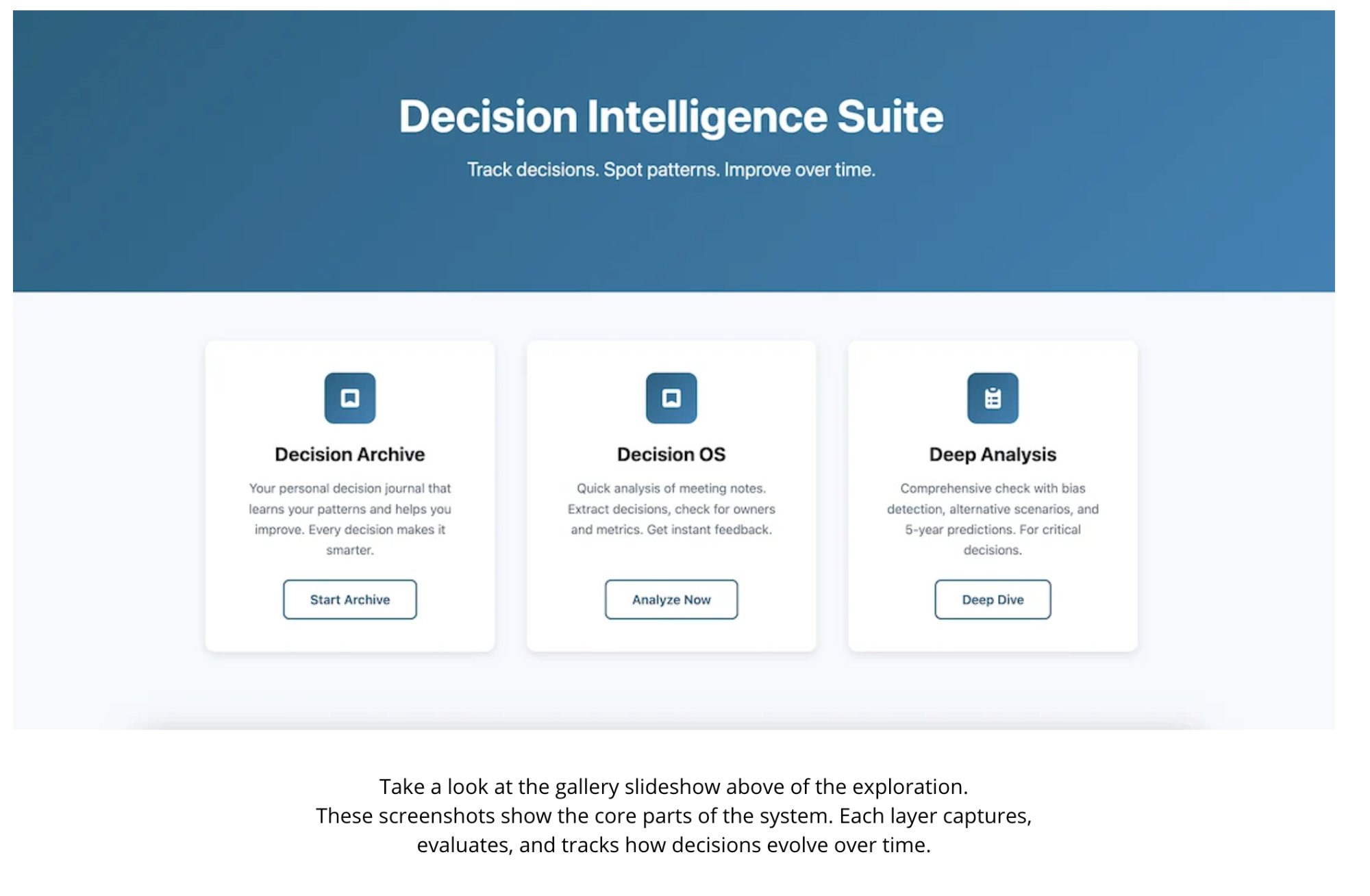 Decision Intelligence Suite
